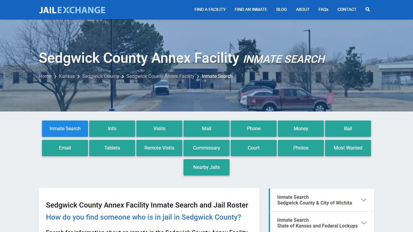 Sedgwick County Annex Facility Inmate Search - Jail Exchange